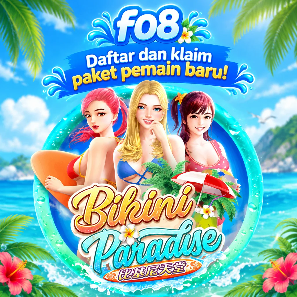 f08 · Bikini Paradise · Tampilan permainan